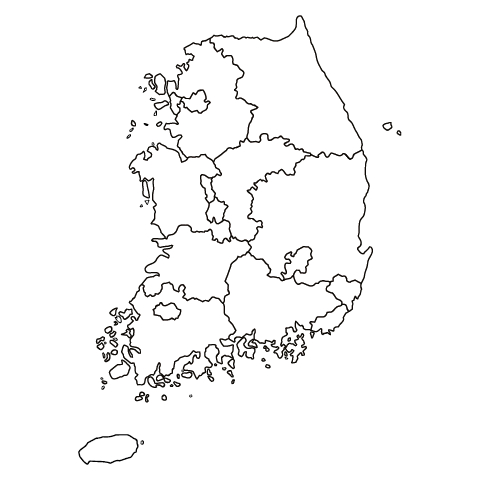 대한민국 지도